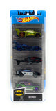 DC Comics Hot Wheels Set of 5 Batman Cars