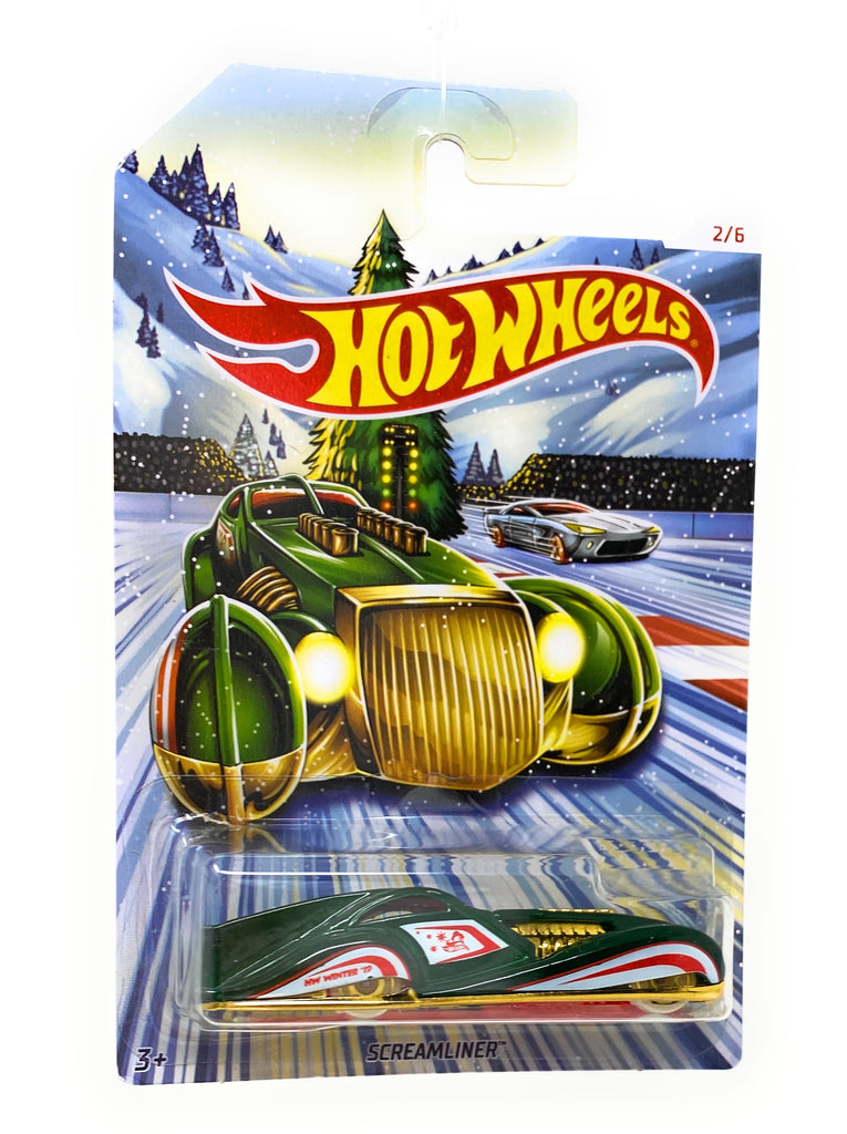 Hot Wheel Screamliner from thr 2019 Holiday Hotrod set 2/6