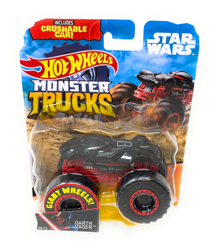 Hot Wheels Monster Trucks Darth Vader, Giant wheels, including crushable car