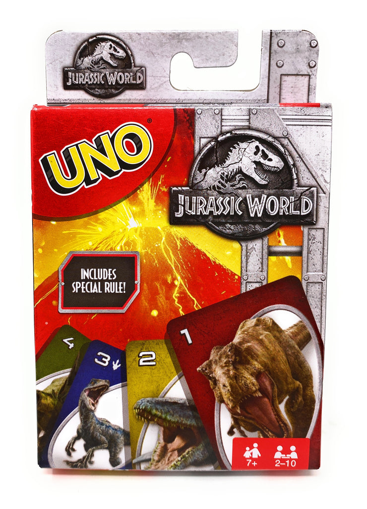 Jurassic World UNO Playing Card Game by Mattel Games