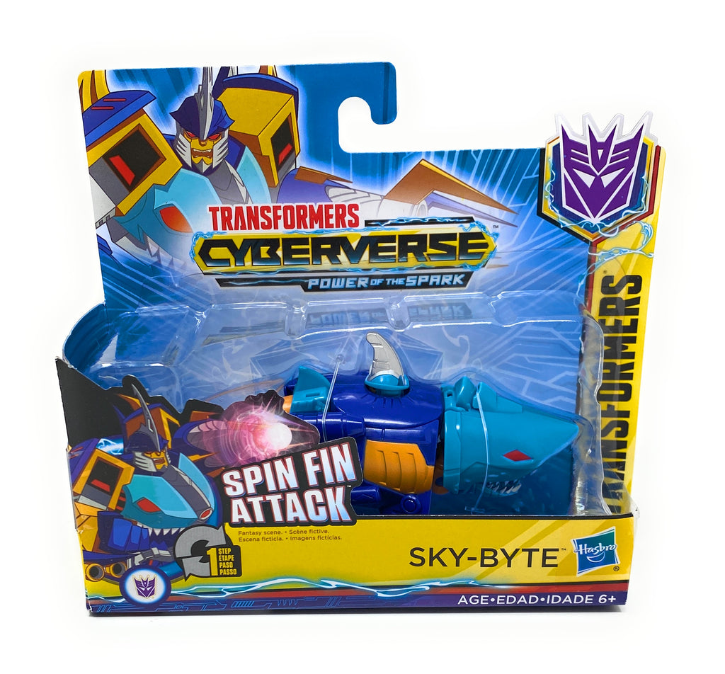 Transformers Cyberverse Power of The Spark Spin Fin Attack Sky Byte
