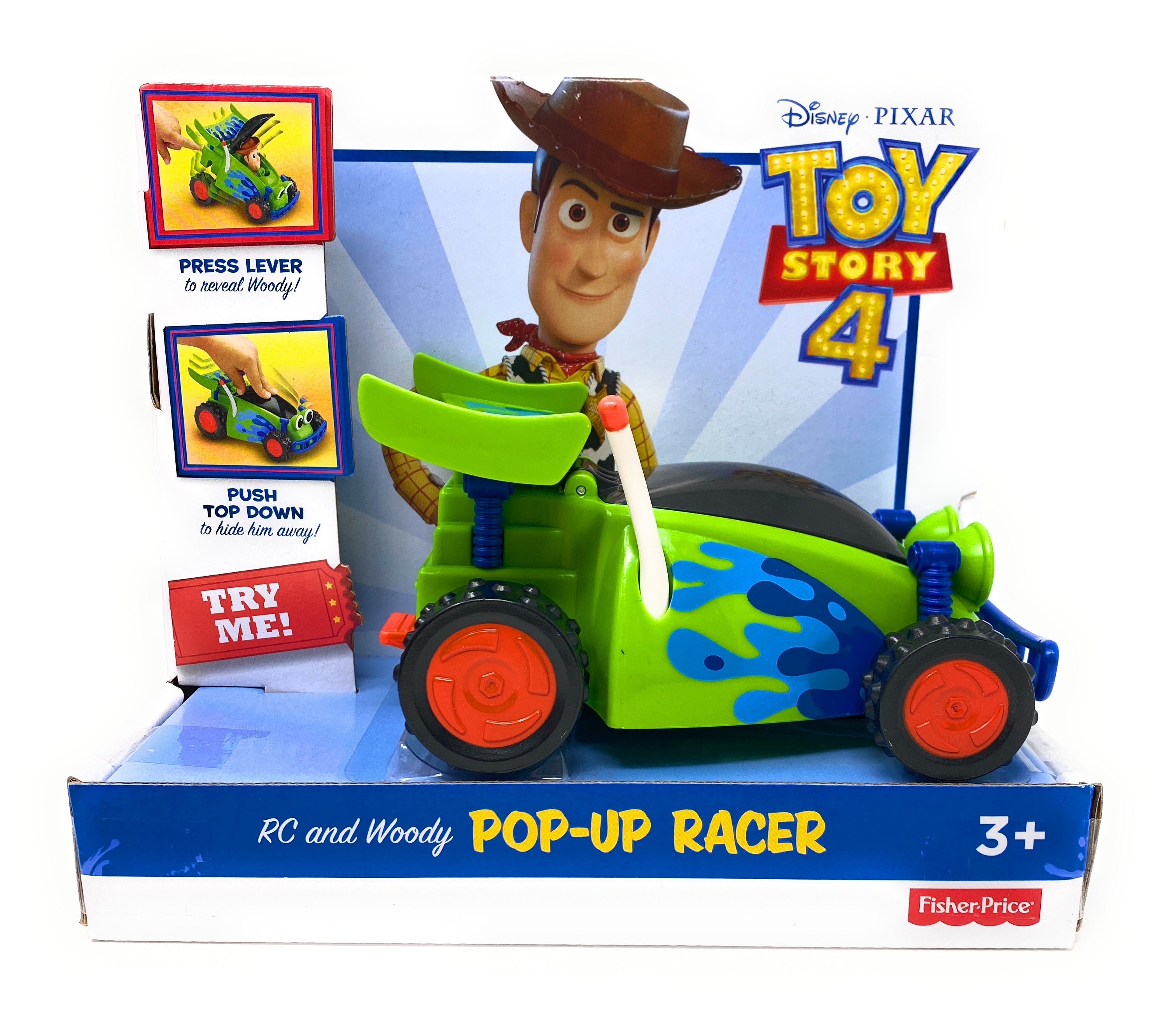 Fisher Price Disney Pixar Toy Story 4 RC & Woody Pop Up Racer | Nozlen Toys