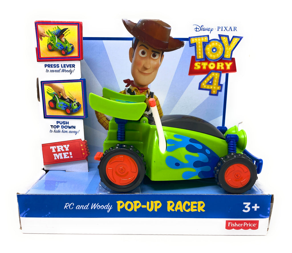 Fisher Price Disney Pixar Toy Story 4 RC & Woody Pop Up Racer