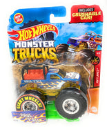 Hot Wheels Monster Truck 2020 Haul Y'all Giant Wheels with Crushable Car 49/75 4/5 HW Flames