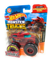 Hot Wheel Monster Truck 2020 Invader Giant Wheels with crushable Car 50/75 2/5 HW Stleath Smashers