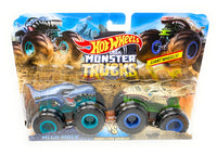 Hot Wheels Monster Trucks 2 Pack Mega-Wrex vs. Leopard Shark