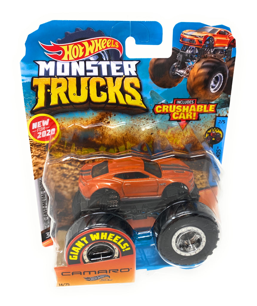 Hot Wheels Monster Trucks Camaro, Giant wheels, including crushable car