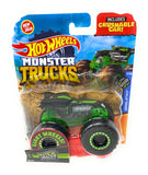 Hot Wheels Monster Trucks Ratical Racer, Giant wheels, including crushable car