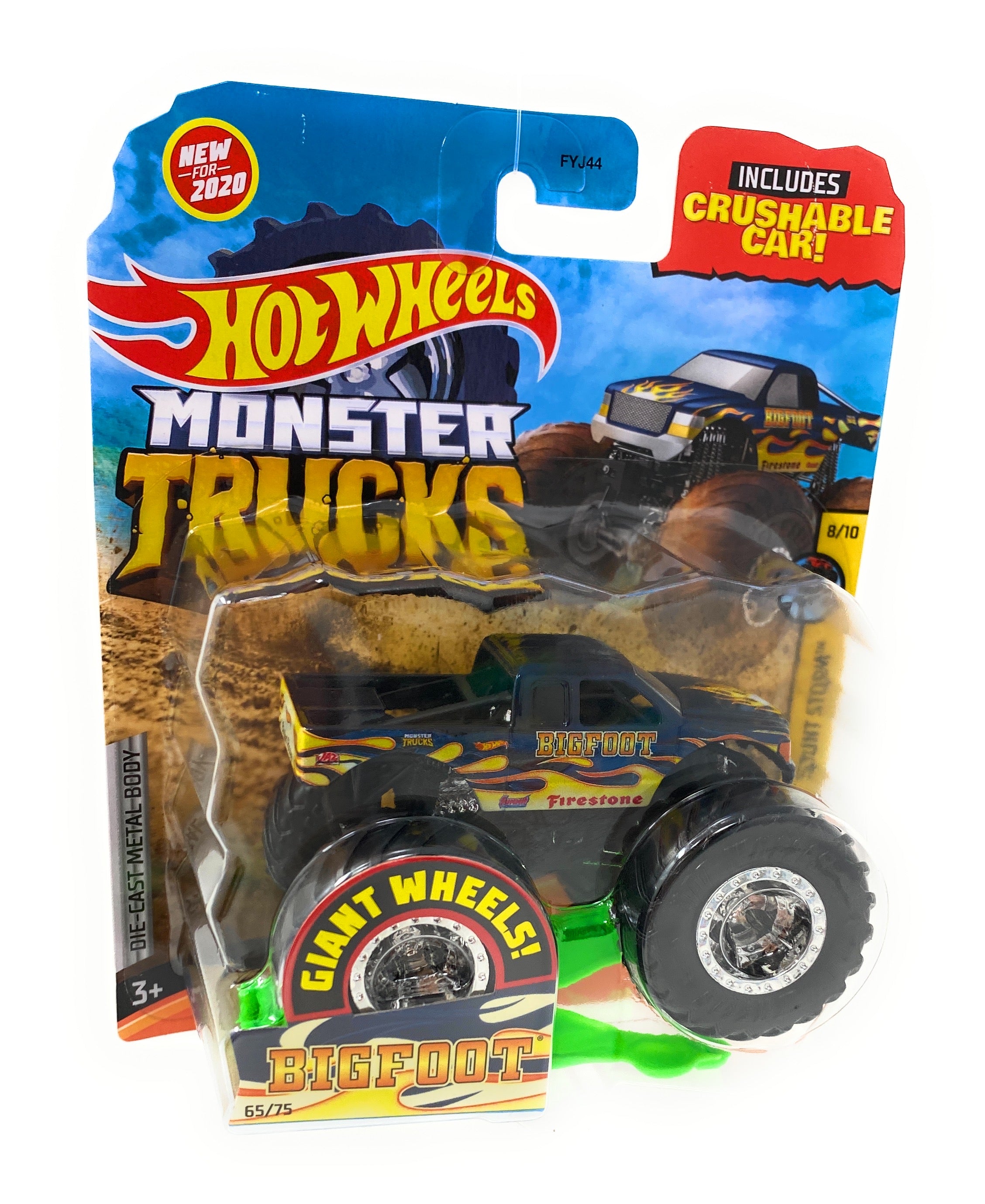 Hot Wheels Monster Trucks Bigfoot, Giant wheels, including