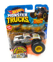 Hot Wheels Monster Trucks Wild Streak, Giant wheels, including connect and crash car