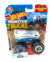 Hot Wheels Monster Trucks Drag Bus, Giant wheels, including crushable car