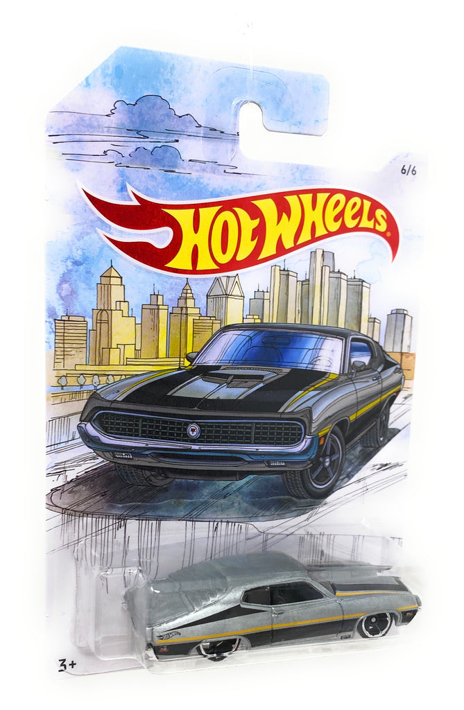 Hot Wheels '70 Ford Torino from the 2019 Detroit Muscle Set, 5/6