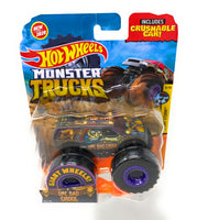 Hot Wheels Monster Trucks One Bad Ghoul, Giant wheels, including crushable car