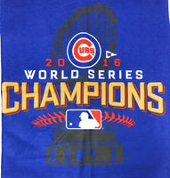Chicago Cubs Blue 2016 World Series Champions Towel