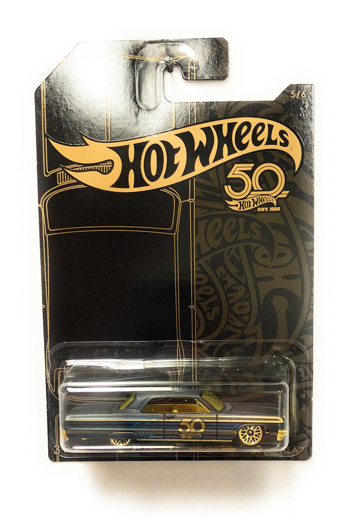 Hot Wheels Black & Gold 50th Anniversary Car 5/6 '64 Impala