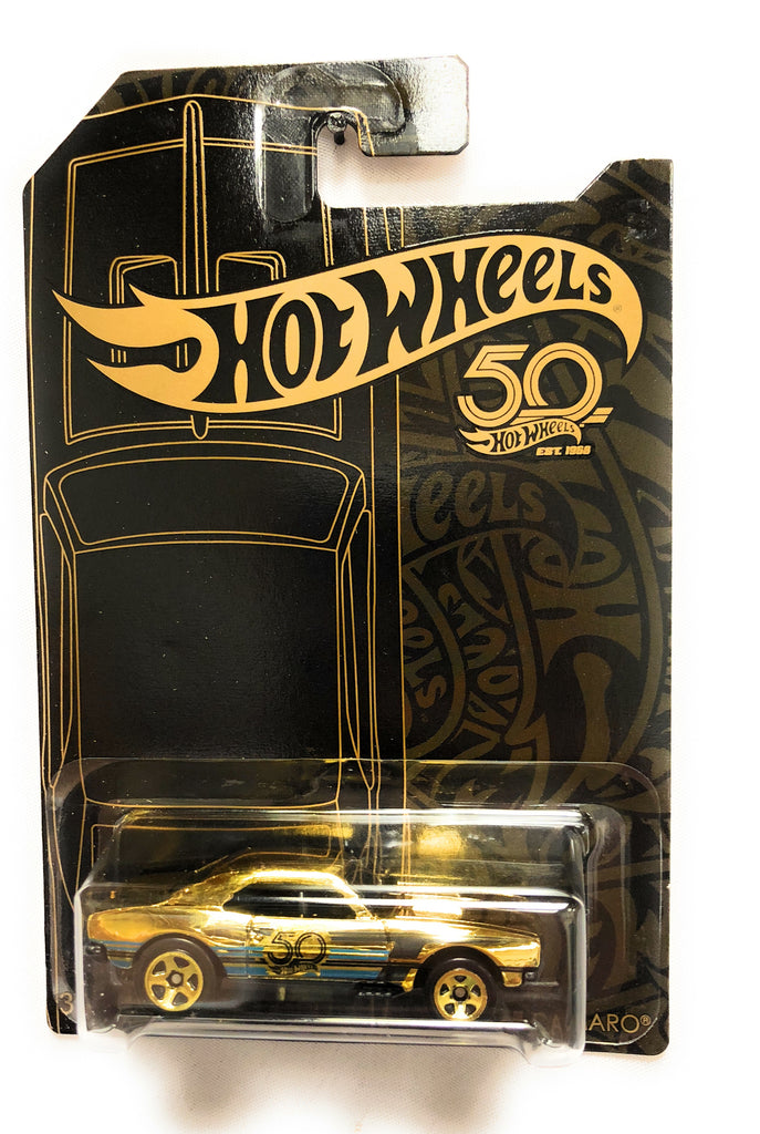 Hot Wheels Black & Gold 50th Anniversary Car LIMITED EDITION '67 Camaro